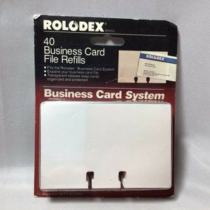 COPY - Rolodex Rotary Business File Card 40 Refill  2 5/8 x 4 New Old Stock 1992